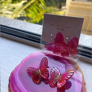 Pink gold Butterfly 🦋 earrings